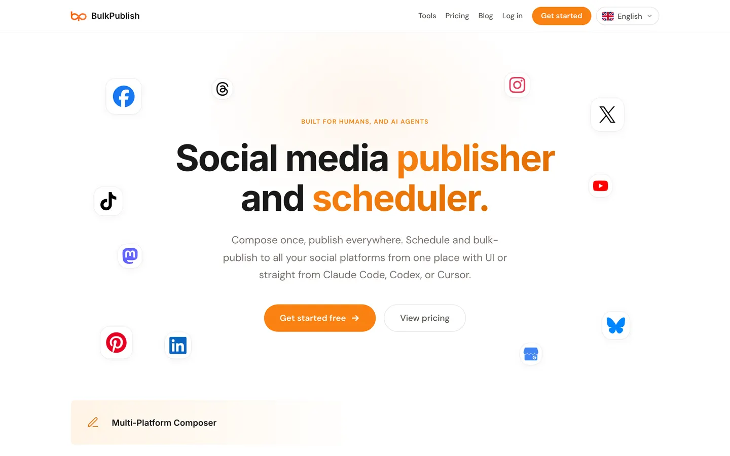 BulkPublish website screenshot