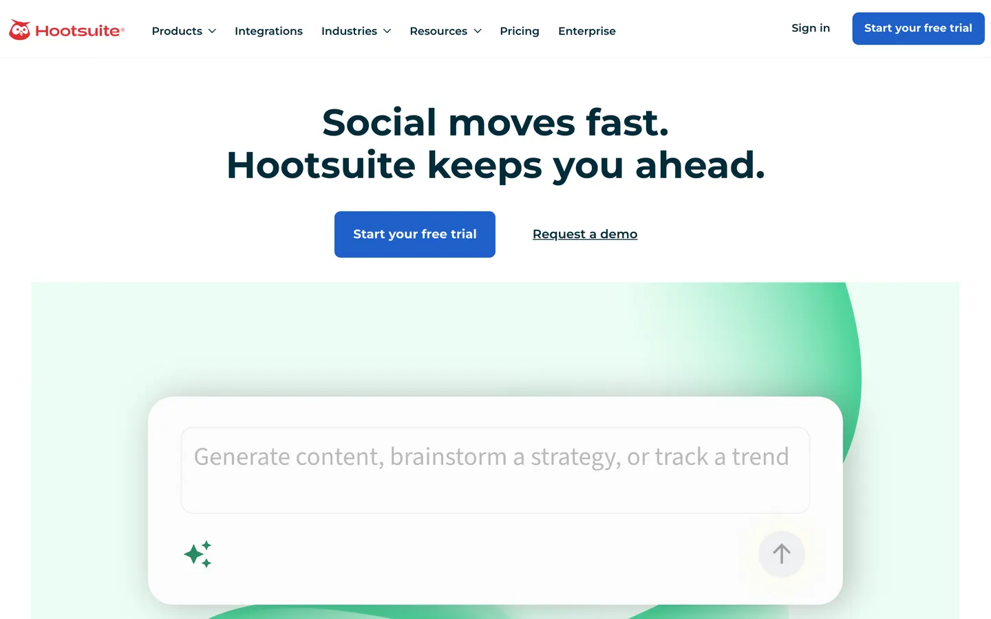 Hootsuite website screenshot